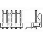 TE CONNECTIVITY 矩形连接器 - 针座 - 公插针 4-641127-8