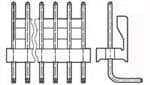 TE CONNECTIVITY 矩形连接器 - 针座 - 公插针 5-644769-2