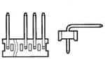 TE CONNECTIVITY 矩形连接器 - 针座 - 公插针 644751-9