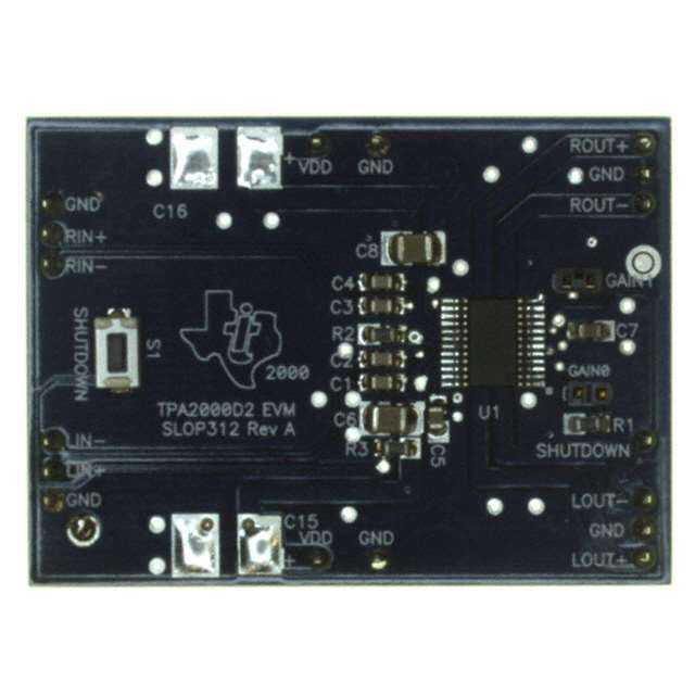 TEXAS INSTRUMENTS 多媒体放大器 TPA2000D2EVM