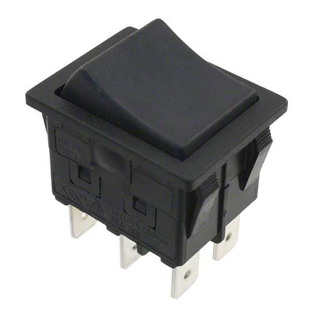 E-SWITCH 翘板开关 RBW2BBLKBLKEF0