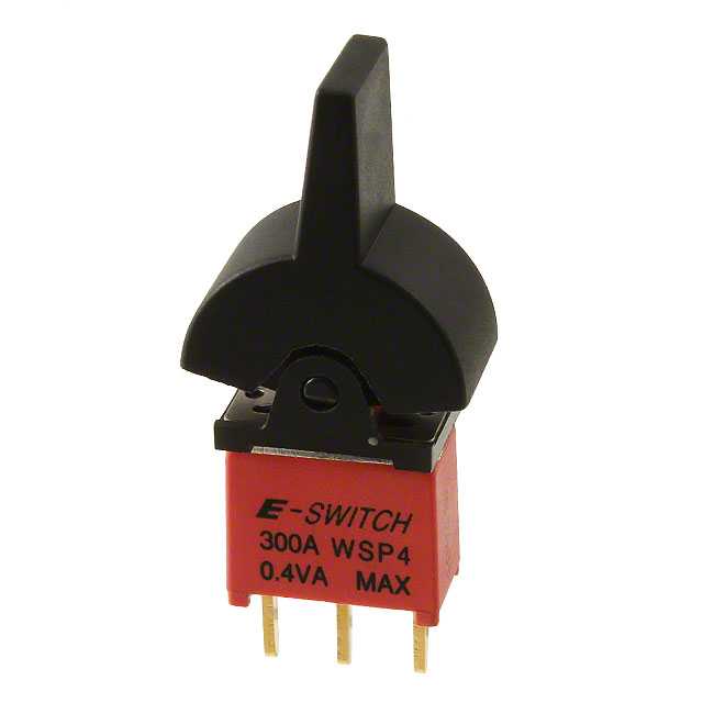 E-SWITCH 翘板开关 300AWSP4J2BLKM2RE