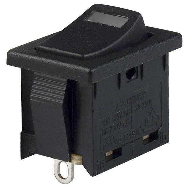 E-SWITCH 翘板开关 R1966ABLKBLKESYEL