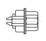 AMPHENOL D-Sub/D形连接器 - 配件 L17D4K63150