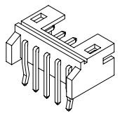 CJT/深圳长江连接器 矩形连接器 - 针座 - 公插针 A2001WR-10P
