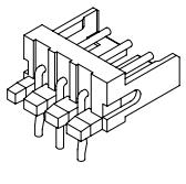 CJT/深圳长江连接器 矩形连接器 - 针座 - 公插针 A2007WR-9P