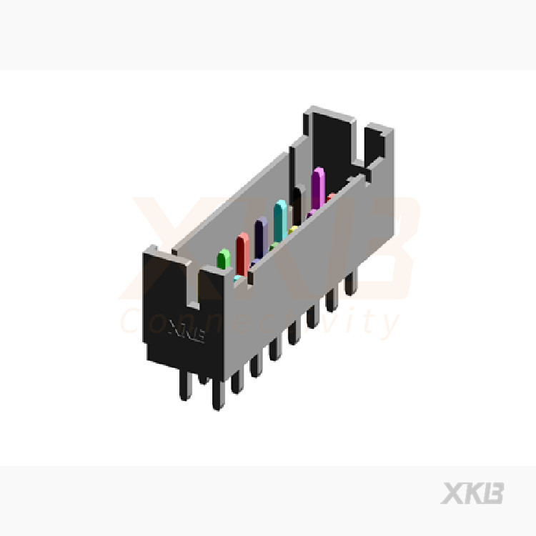 XKB CONNECTIVITY/中国星坤 矩形连接器 - 针座 - 公插针 X2026WV-2x08-N0SN