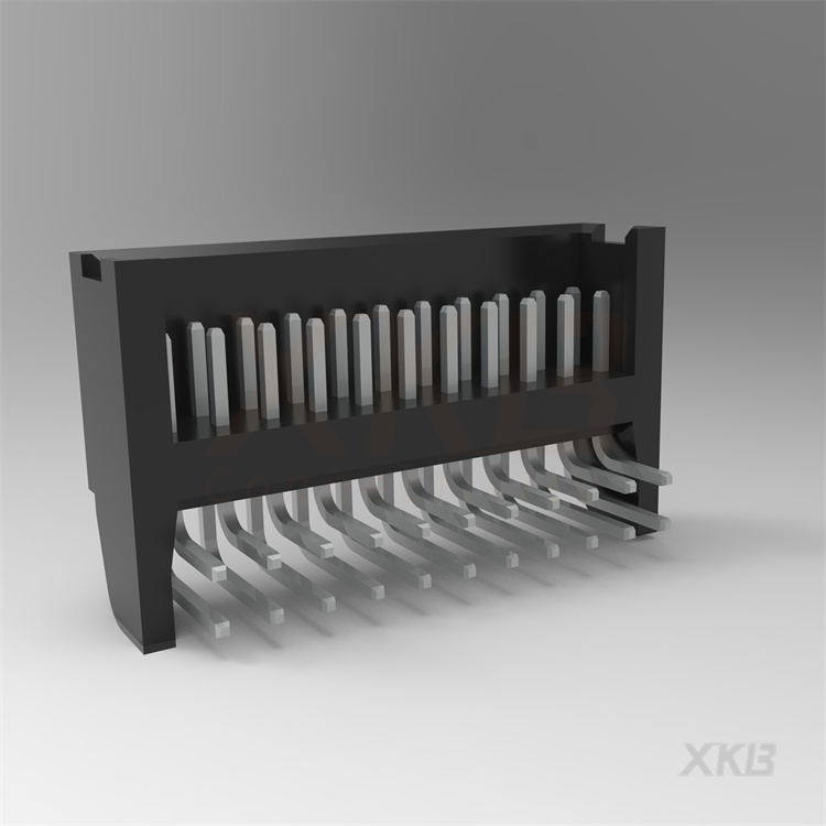 XKB CONNECTIVITY/中国星坤 矩形连接器 - 针座 - 公插针 X2530WR-2x11-PTSN