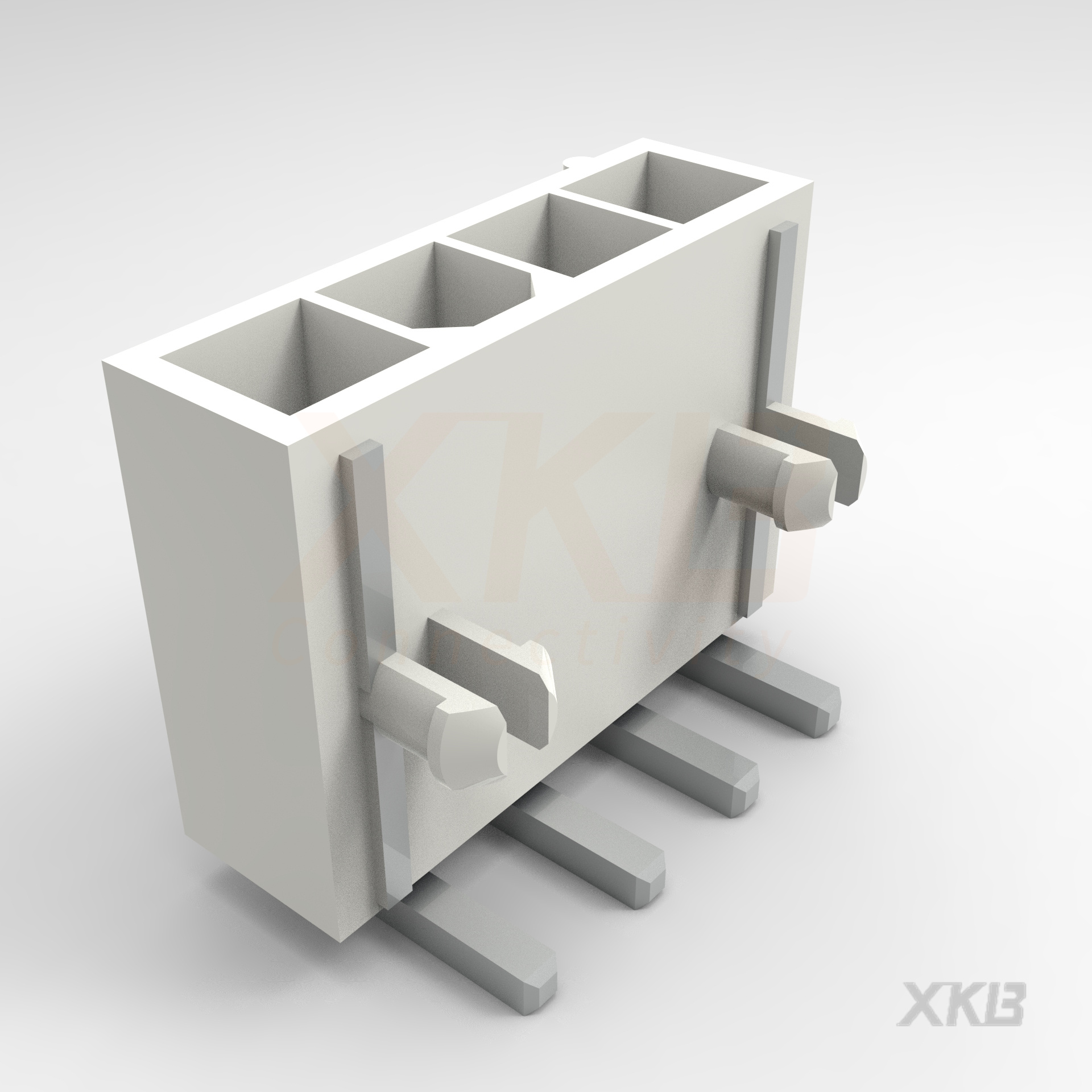 XKB CONNECTIVITY/中国星坤 矩形连接器 - 针座 - 公插针 X9357WR-04S-N2SN