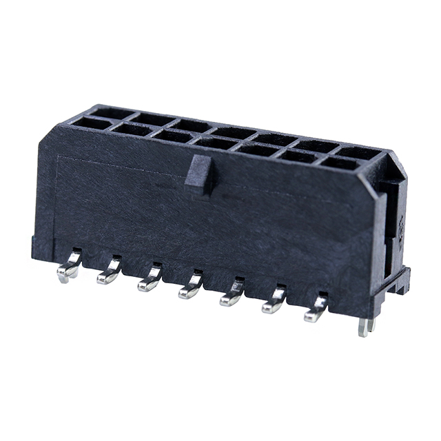 MOLEX 矩形连接器 - 针座 - 公插针 430451416