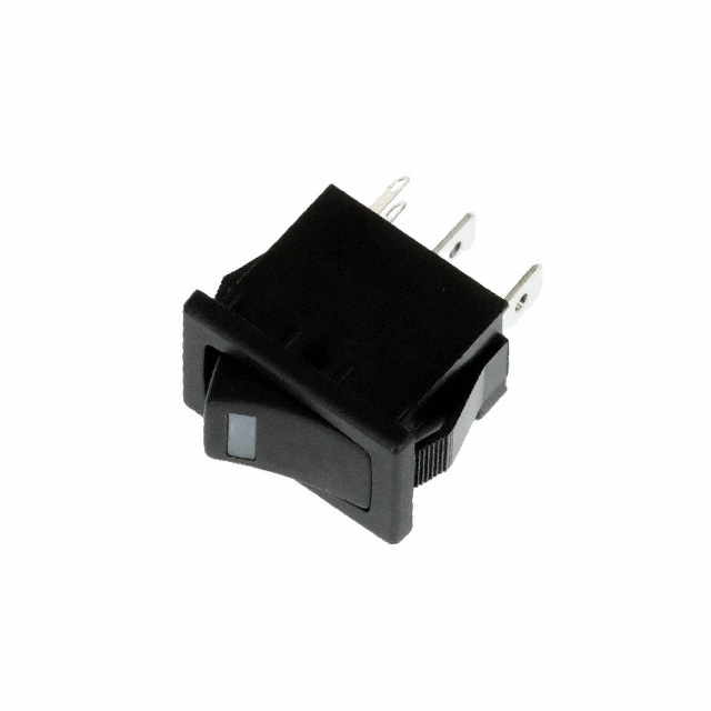 E-SWITCH 翘板开关 R1966ABLKBLKEGGRN