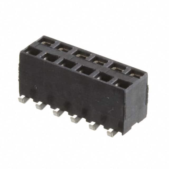 TE CONNECTIVITY 矩形连接器 - 针座 - 插座/母插口 969973-6