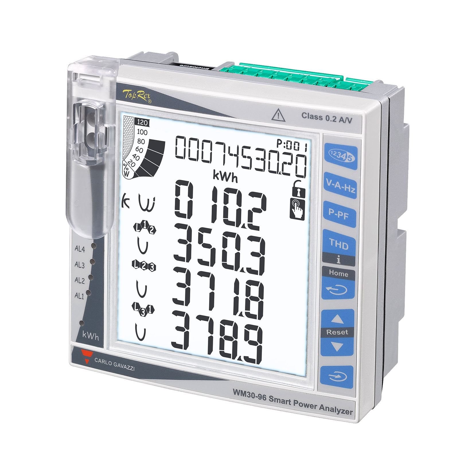 CARLO GAVAZZI 面板测量仪 WM30 AV5 3 H