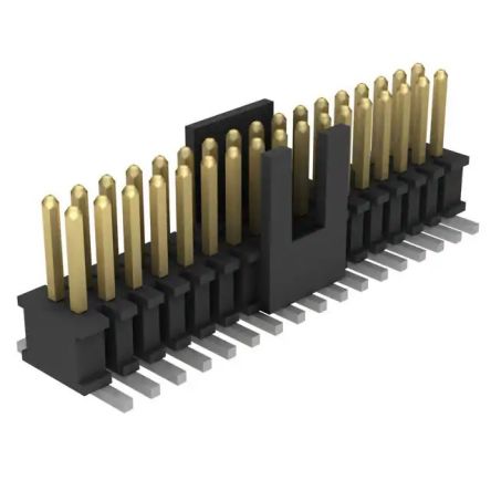 SAMTEC 矩形连接器 - 针座 - 公插针 FTSH-117-01-L-DV-K-P-TR