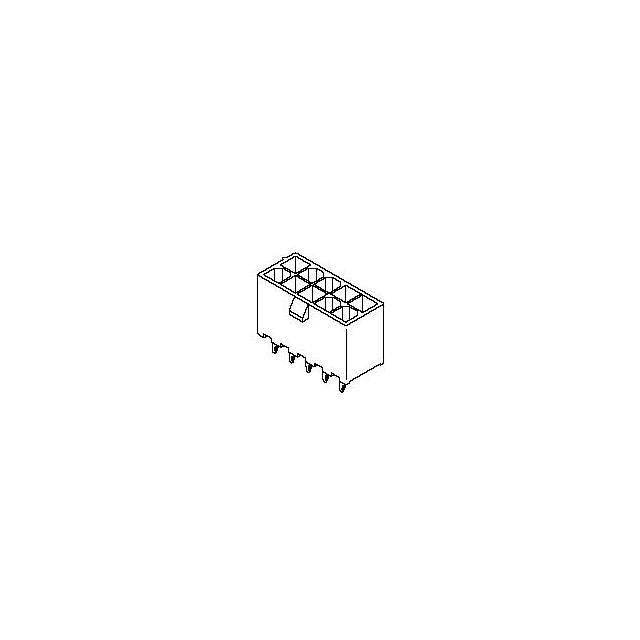 MOLEX 矩形连接器 - 针座 - 公插针 435882007