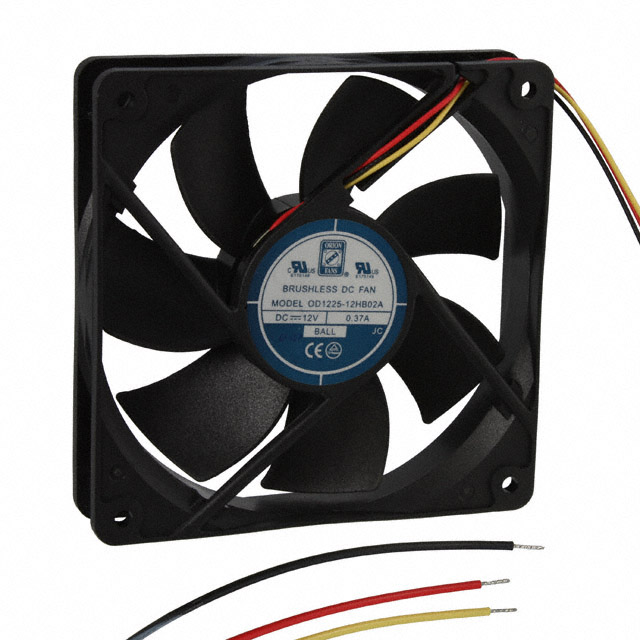 ORION FANS 风扇和热管理 OD1225-12HB02A