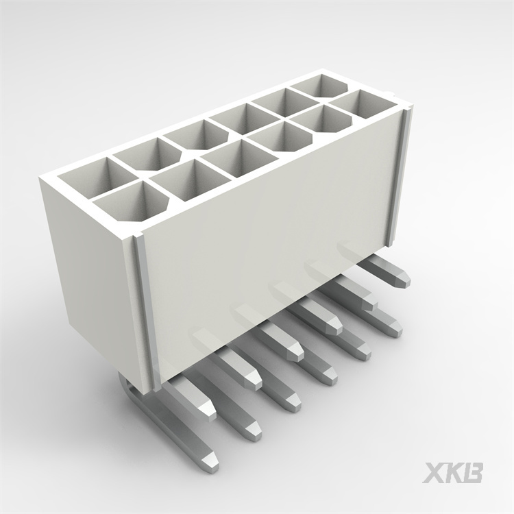 XKB CONNECTIVITY/中国星坤 矩形连接器 - 针座 - 公插针 X9357WR-2x06-N2SN