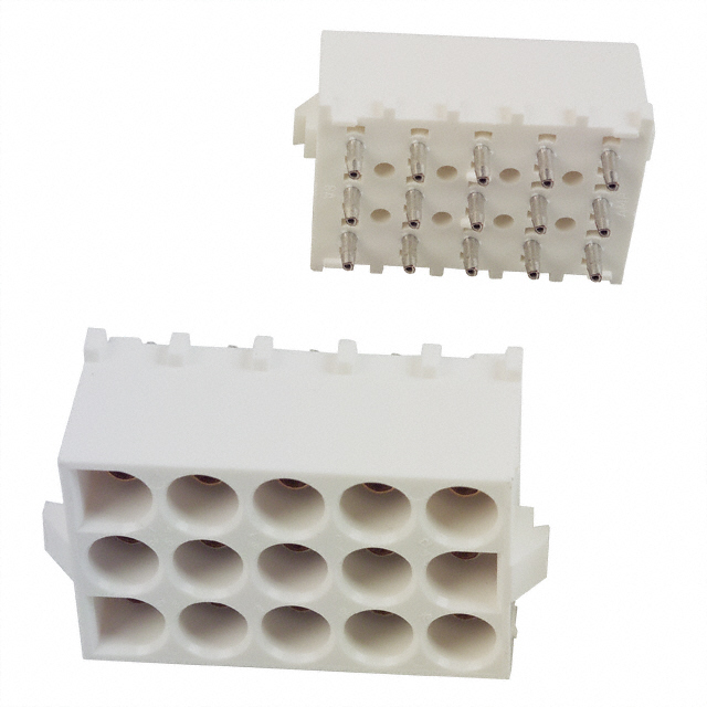 TE CONNECTIVITY 矩形连接器 - 针座 - 插座/母插口 350830-1