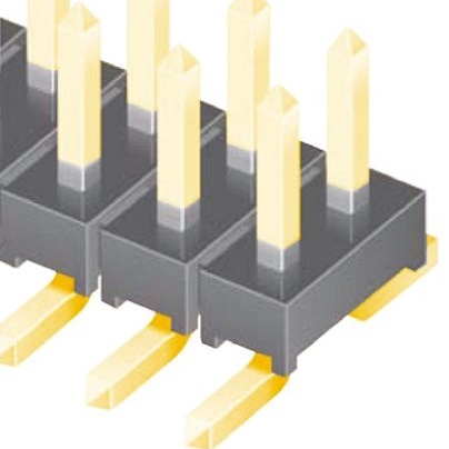 SAMTEC 矩形连接器 - 针座 - 公插针 TMM-107-01-G-D-SM