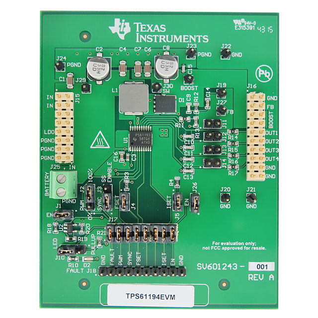 TEXAS INSTRUMENTS LED驱动器 TPS61194EVM