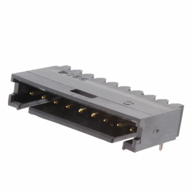 TE CONNECTIVITY 矩形连接器 - 针座 - 公插针 102203-6