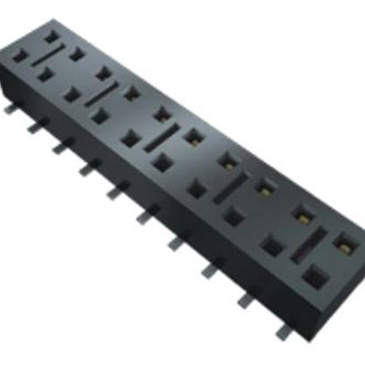 SAMTEC 矩形连接器 - 针座 - 插座/母插口 HLE-110-02-L-DV-BE-A