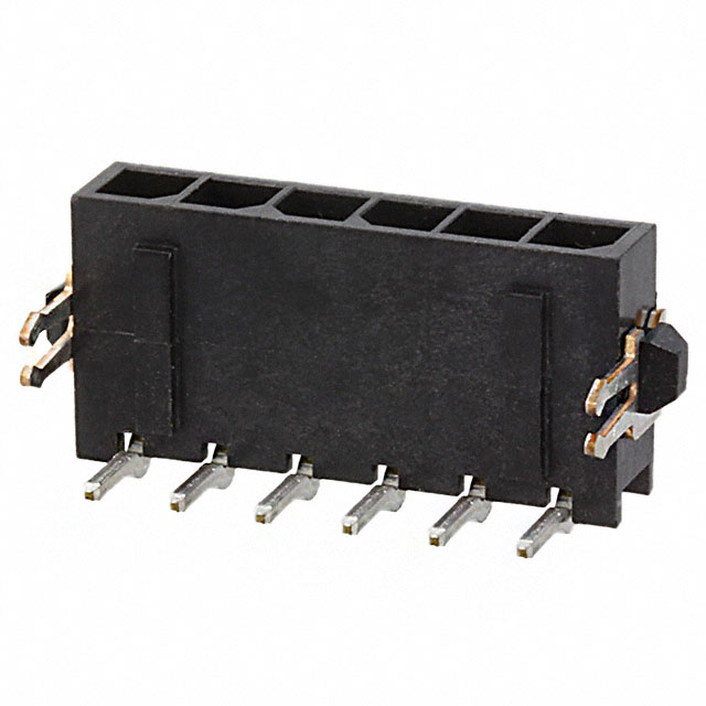 TE CONNECTIVITY 矩形连接器 - 针座 - 公插针 2-1445054-6