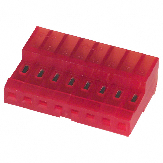 TE CONNECTIVITY 矩形连接器 - 自由悬挂/面板安装 640440-8