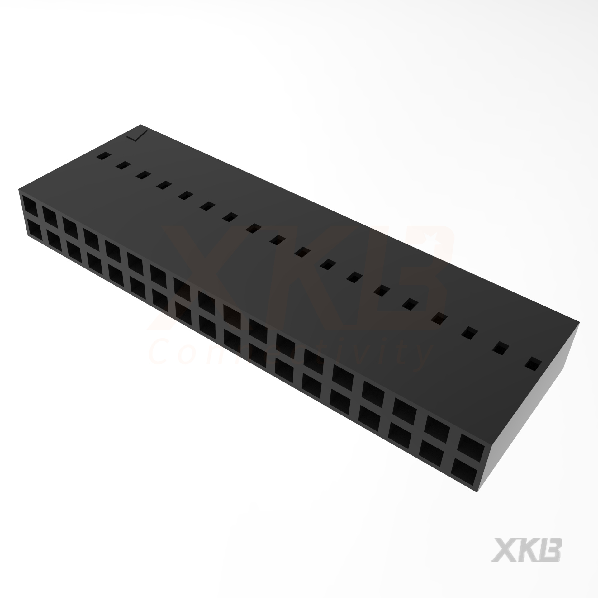 XKB CONNECTIVITY/中国星坤 矩形连接器 - 板载/直接线对板 X9555H-2x18E3-PT