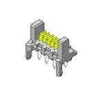 MOLEX 矩形连接器 - 针座 - 公插针 90814-0820