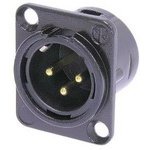NEUTRIK 套管 - 音频连接器 NC3MD-L-B-1