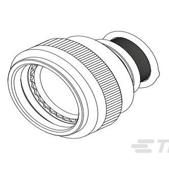 TE CONNECTIVITY 圆形连接器-后壳和电缆夹 TXR54AB00-1204AI