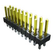 SAMTEC 矩形连接器 - 针座 - 公插针 TSW-105-07-T-D