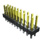 SAMTEC 矩形连接器 - 针座 - 公插针 TSW-103-07-S-D