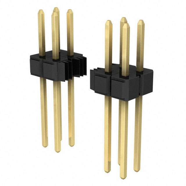3M 矩形连接器 - 针座 - 公插针 929665-03-05-I
