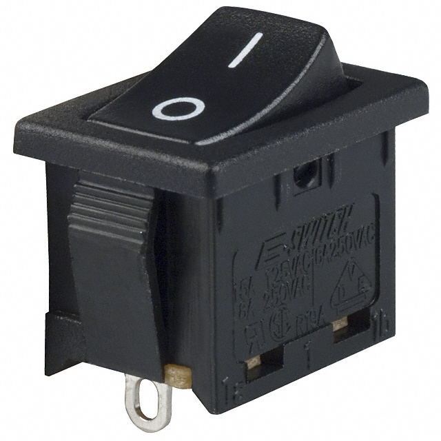 E-SWITCH 翘板开关 R1966ABLKBLKFS