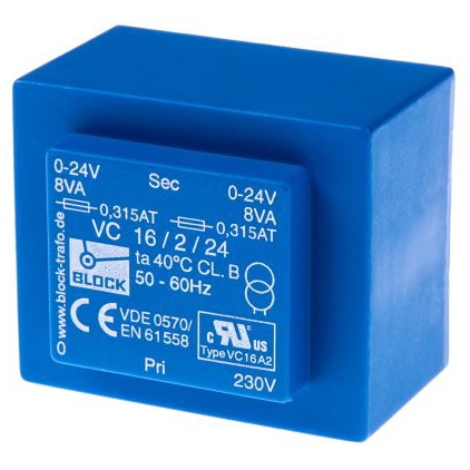 BLOCK TRANSFORMATOREN-ELEKTRONIK 电源变压器 VC 16/2/24