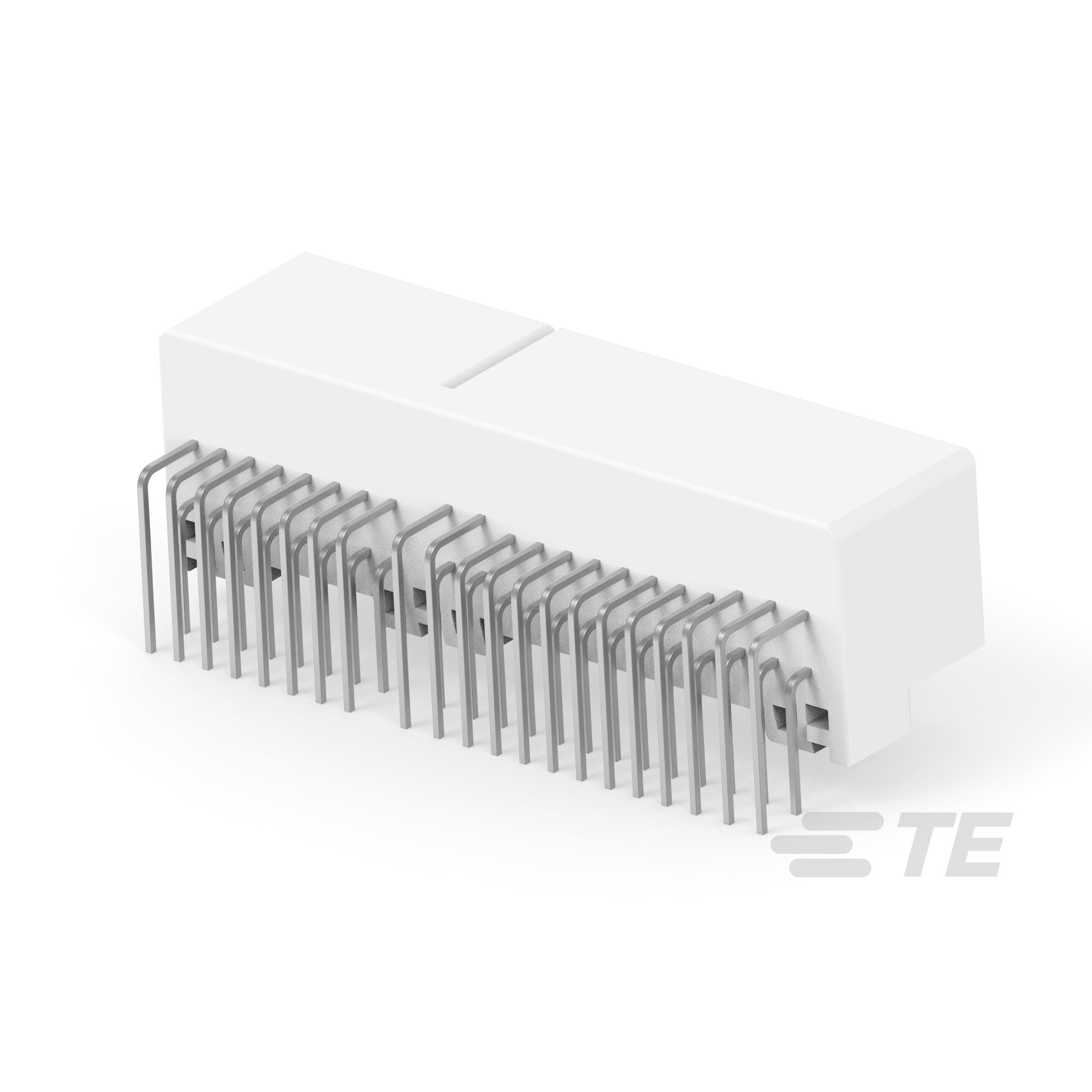 TE CONNECTIVITY 矩形连接器 - 针座 - 公插针 175446-1