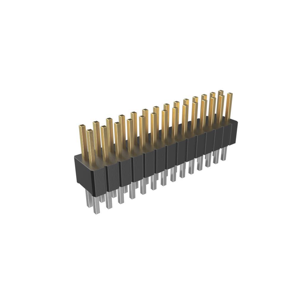 AMPHENOL 矩形连接器 - 针座 - 公插针 20021111-00028T4LF