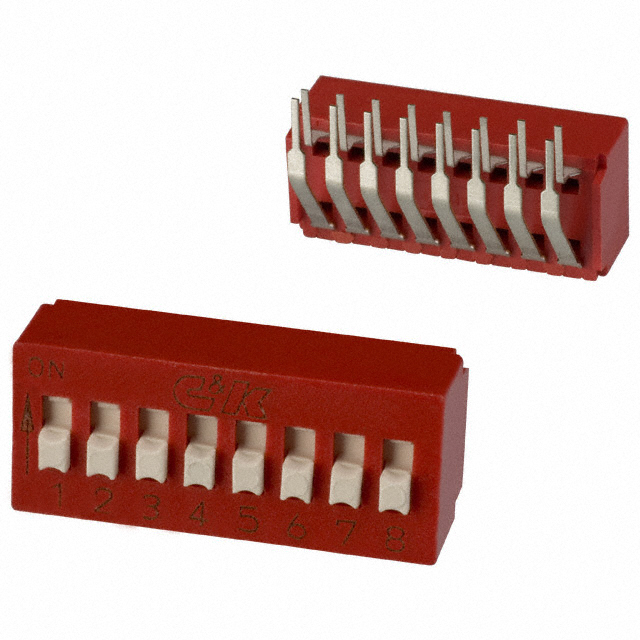 C&K 拨码开关 BD08AV2