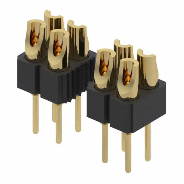 MILL-MAX 矩形连接器 - 针座 - 专用引脚 480-10-216-00-002000
