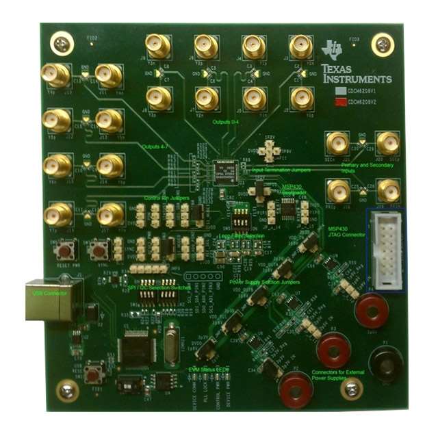 TEXAS INSTRUMENTS 评估、开发板开发工具 CDCM6208V2EVM