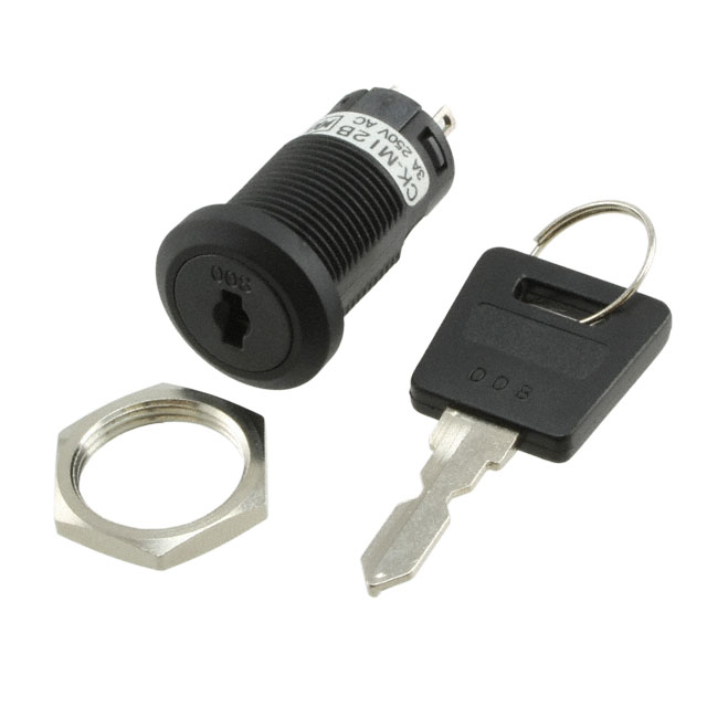NKK SWITCHES 钥匙锁开关 CKM12BFW01-008