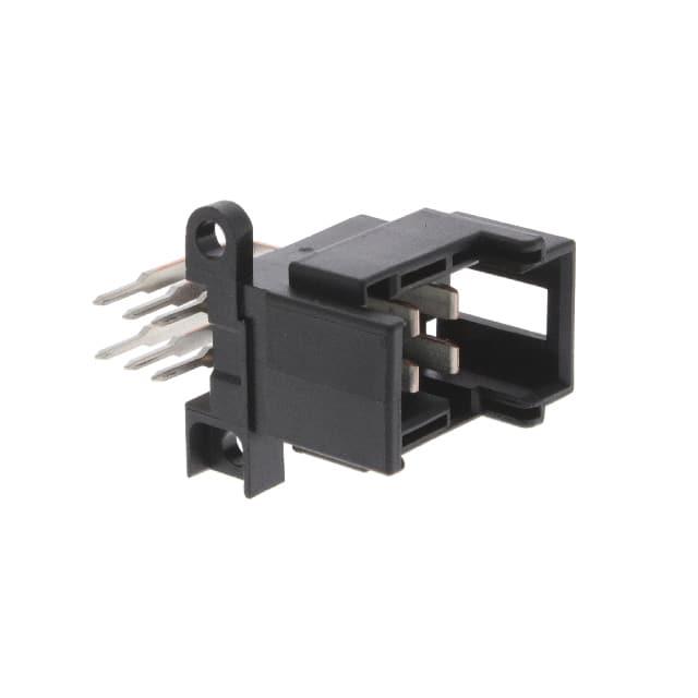 TE CONNECTIVITY 矩形连接器 - 针座 - 公插针 4-966140-6